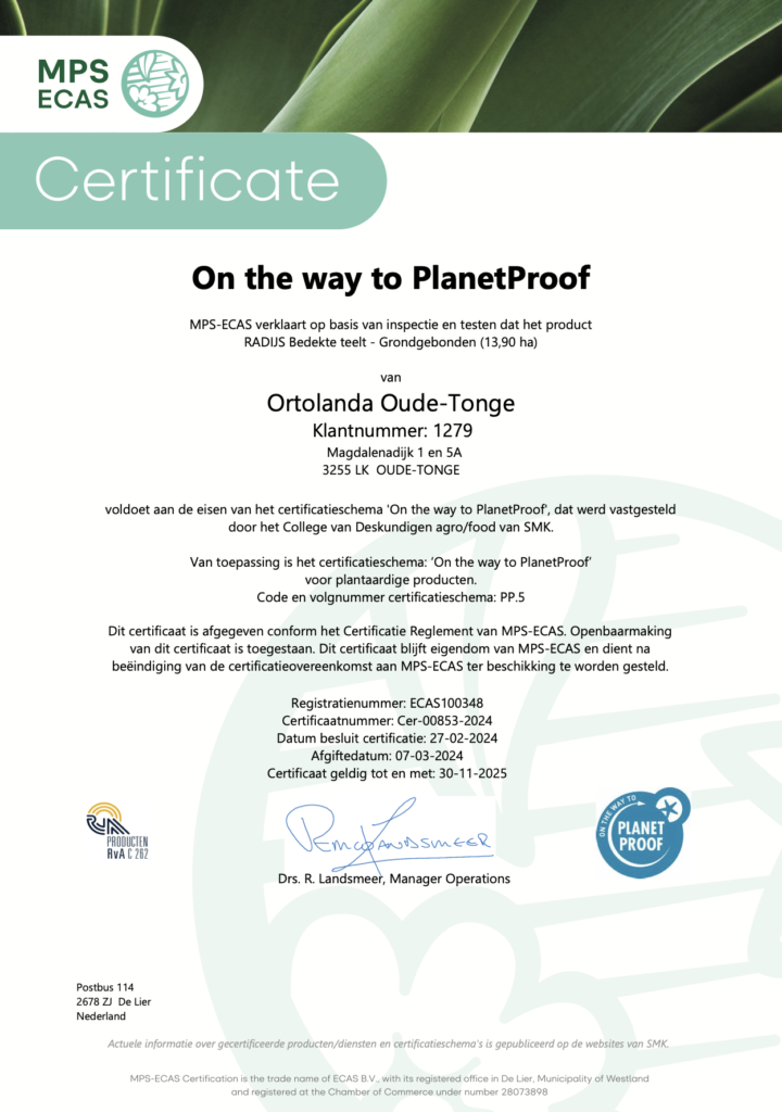Planet Proof Oude-Tonge 2024