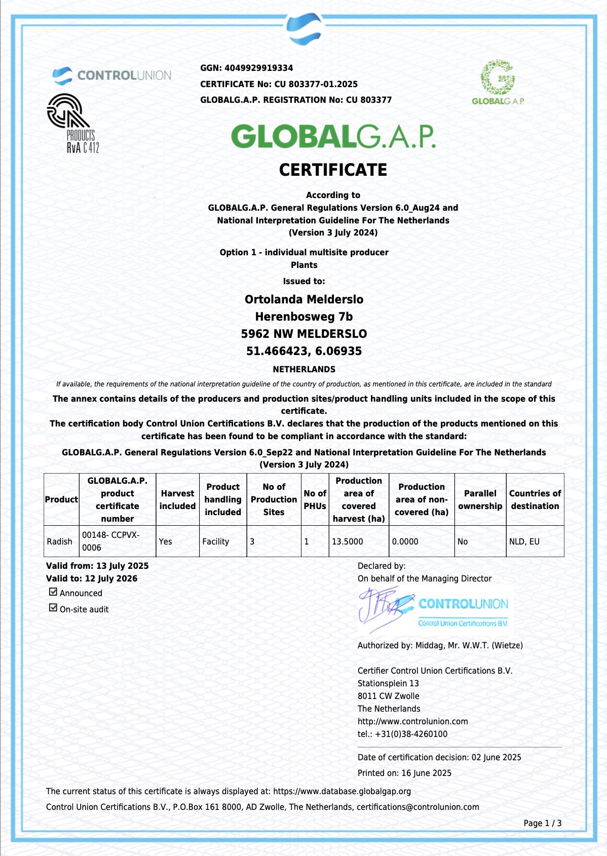 GLOBALGAP Ortolanda Melderslo 2025-2026.pdf