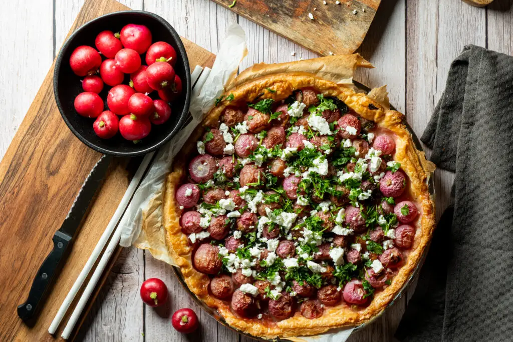 Savoury Radish Tarte Tatin